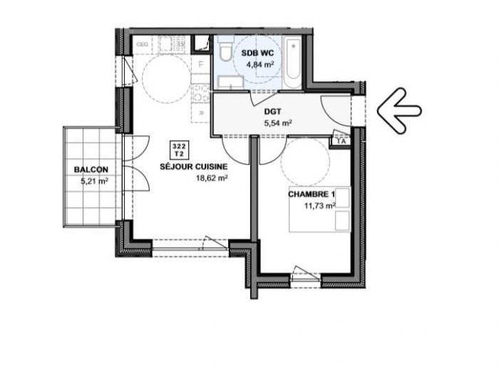 Appartement à vendre, 44m², Anthy-sur-Léman