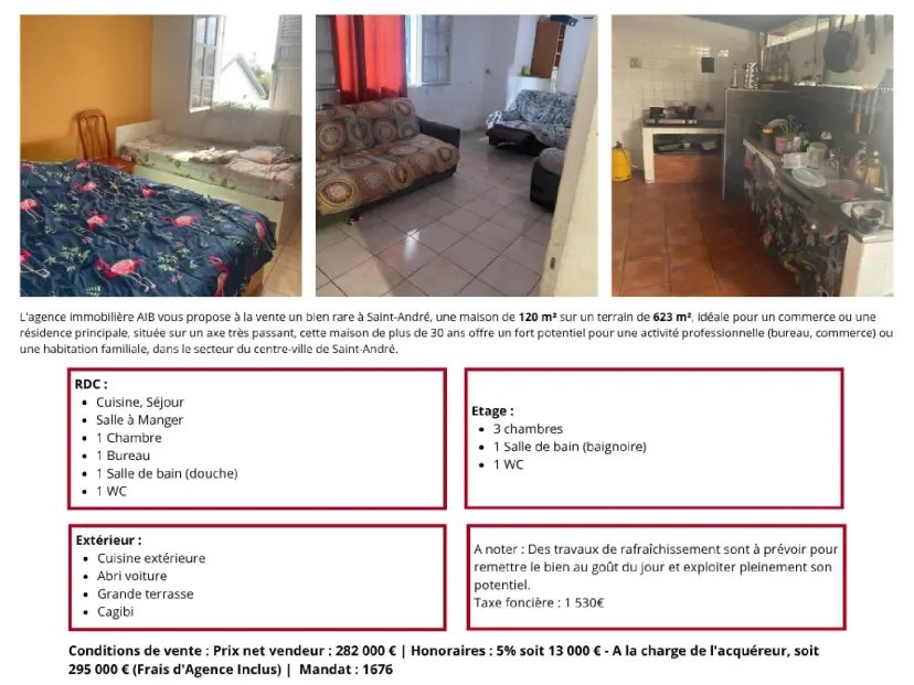 Maison à vendre, 120m², Saint-André