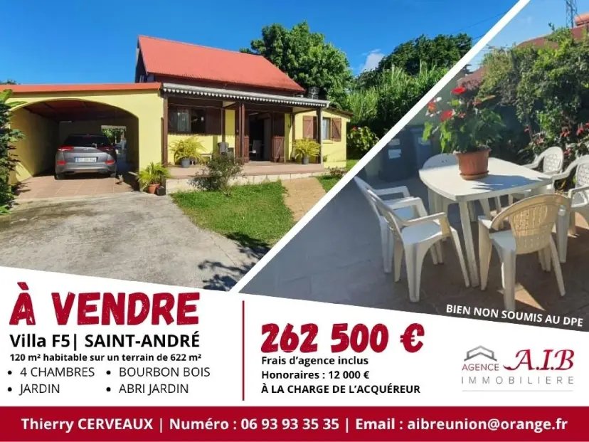 Maison à vendre, 4m², Saint-André