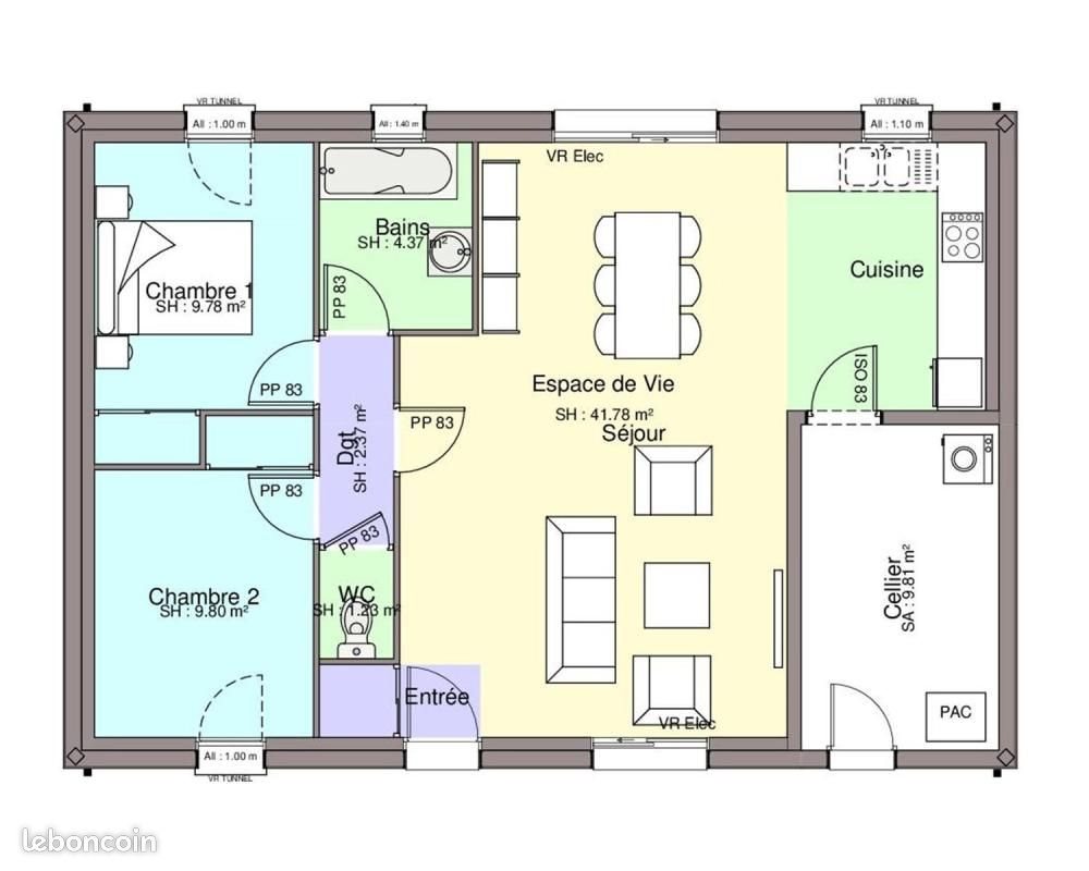 Maison à vendre, 69m², Oudon