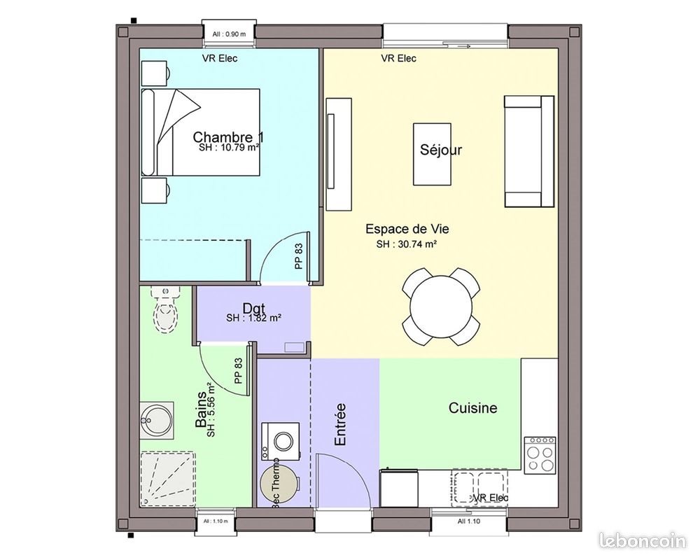 Maison à vendre, 49m², Gorges