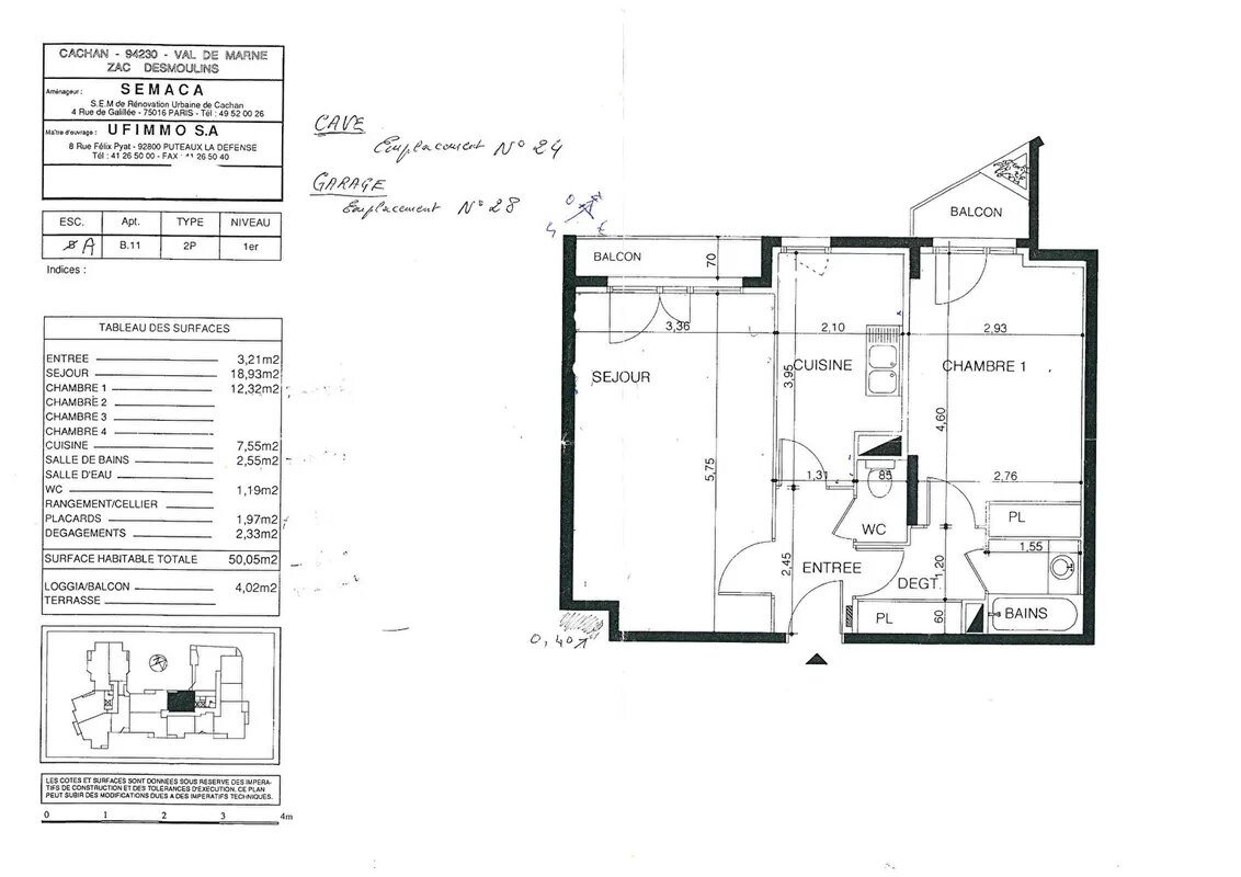 Appartement à vendre, 50m², Cachan