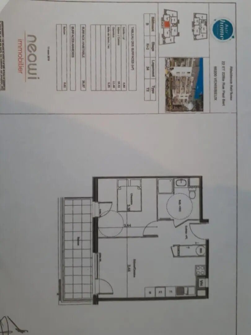 Appartement à louer, 39m², Vénissieux