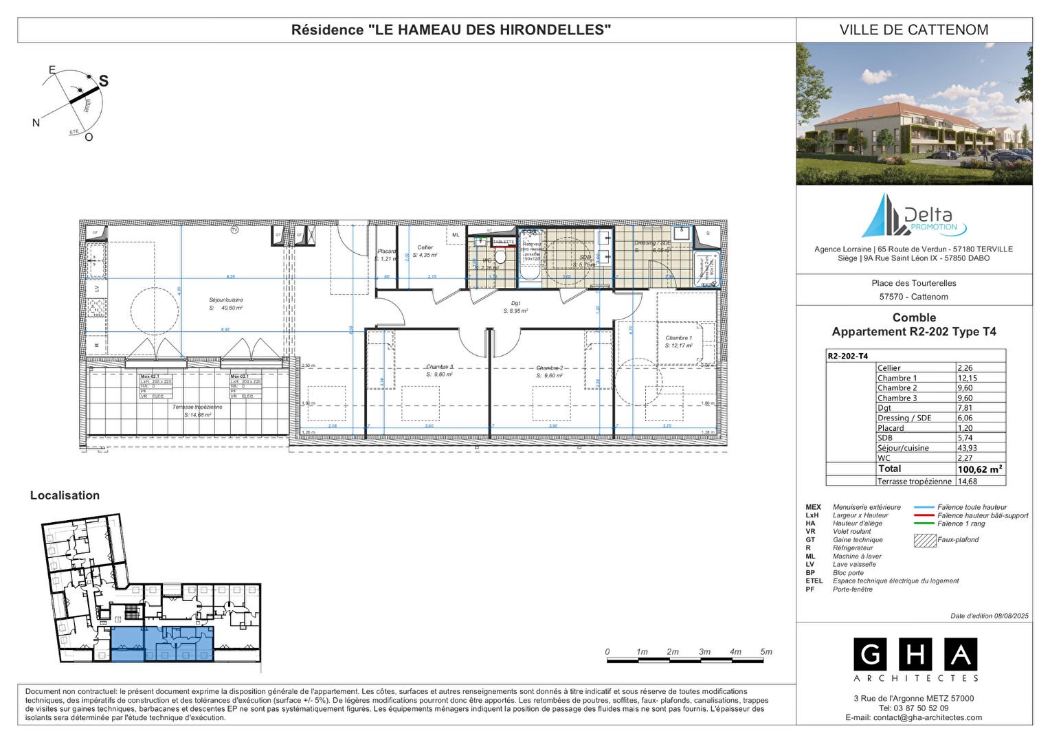 Appartement à vendre, 100m², Cattenom