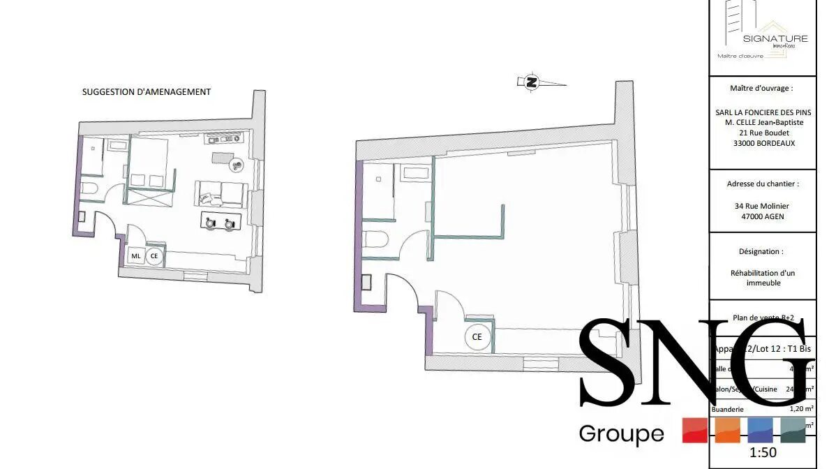 Appartement à louer, 28m², Agen