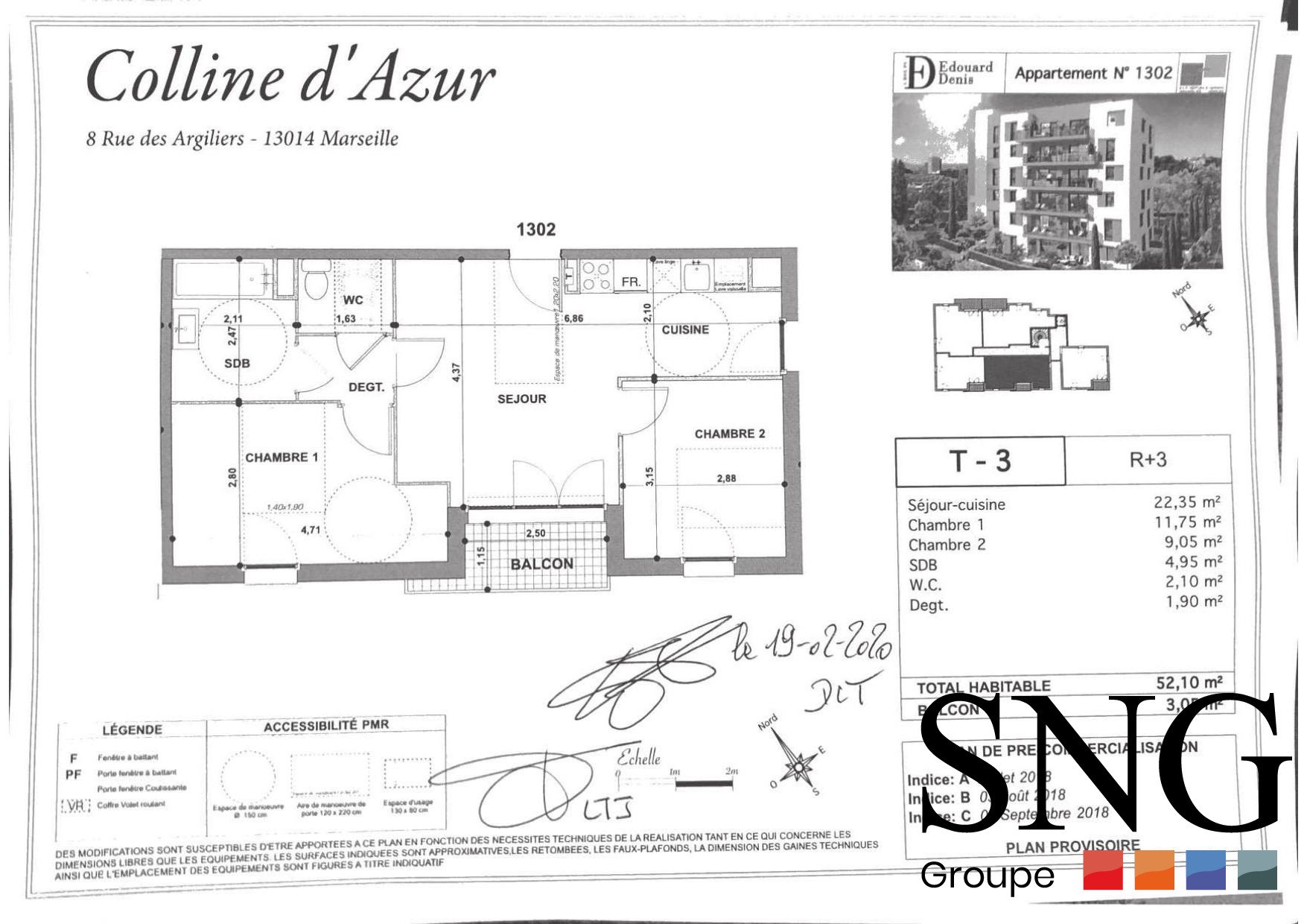 Appartement à louer, 51m², Marseille 14ème