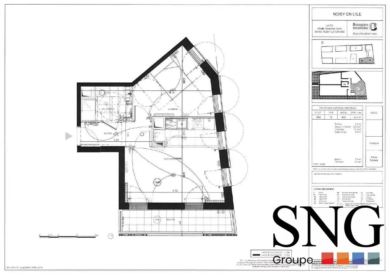 Appartement à louer, 42m², Noisy-le-Grand