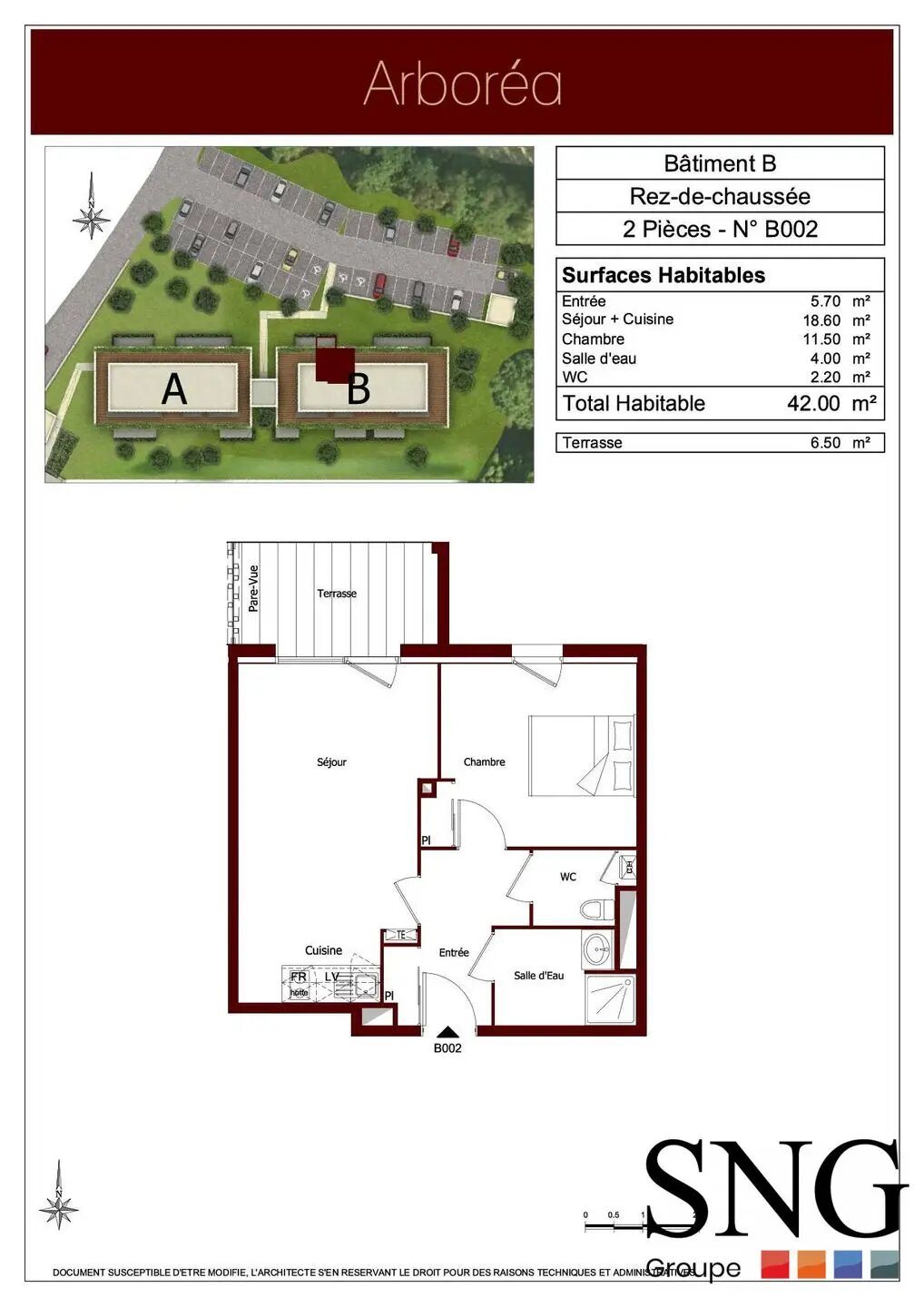 Appartement à louer, 42m², Artigues-près-Bordeaux
