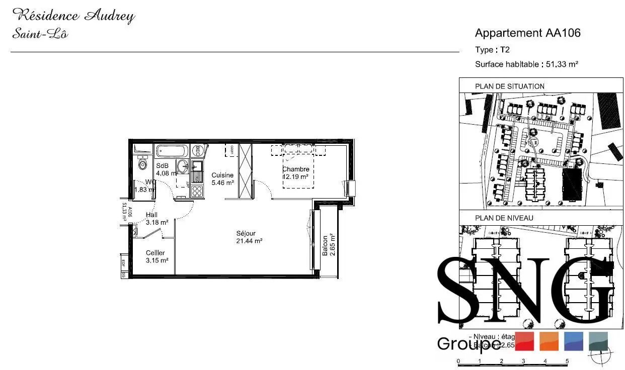 Appartement à louer, 50m², Saint-Lô