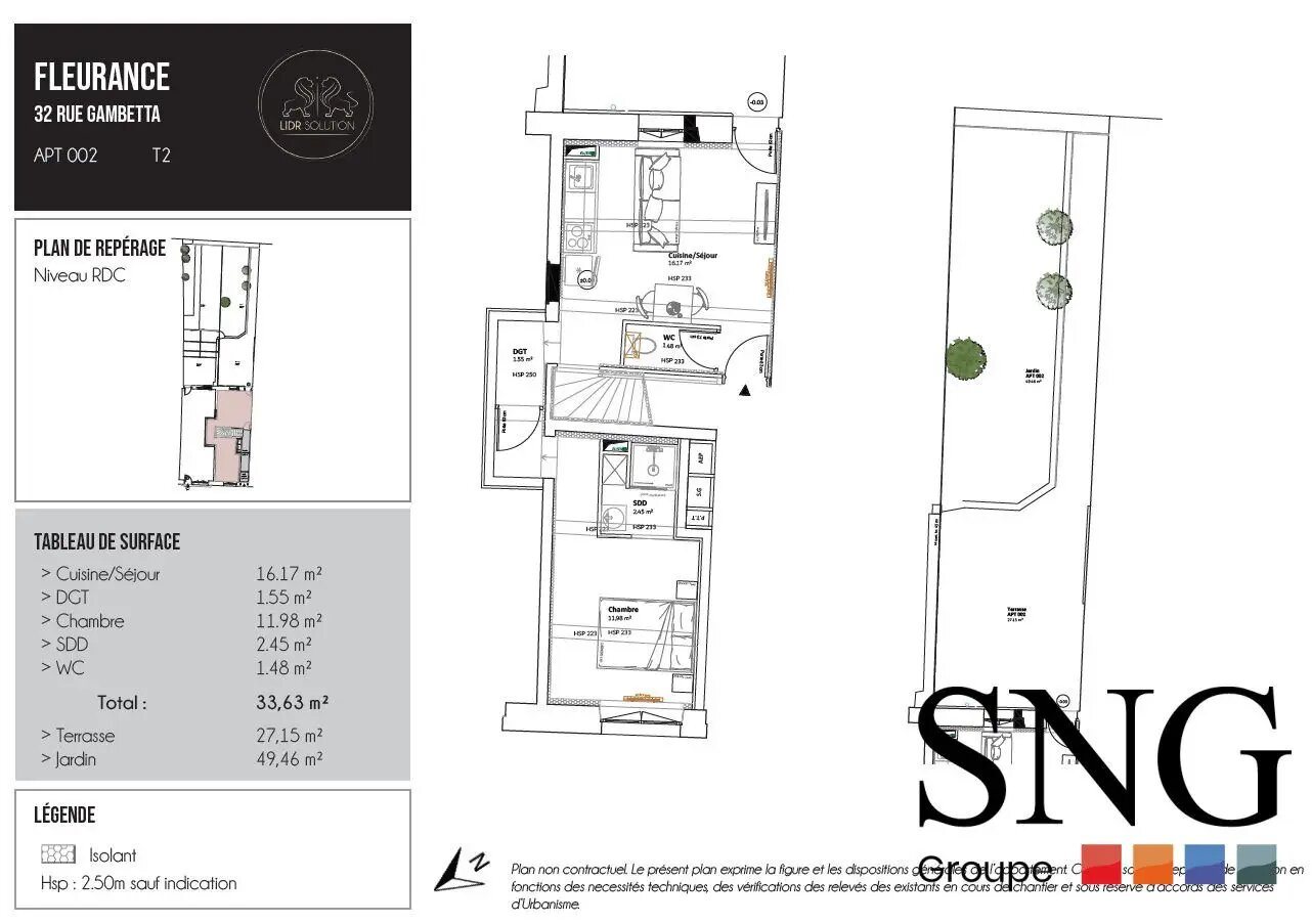 Appartement à louer, 33m², Fleurance