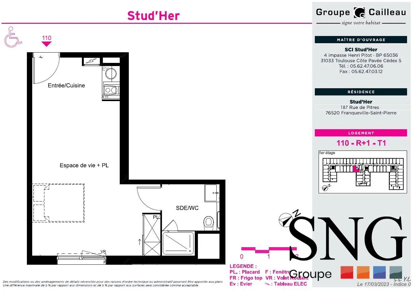 Appartement à louer, 30m², Franqueville-Saint-Pierre