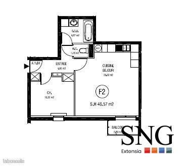 Appartement à vendre, 46m², Lisieux