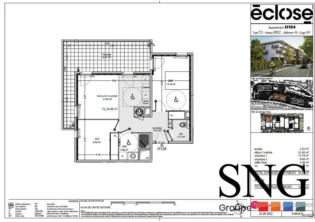 Appartement à louer, 54m², Marseille 11ème