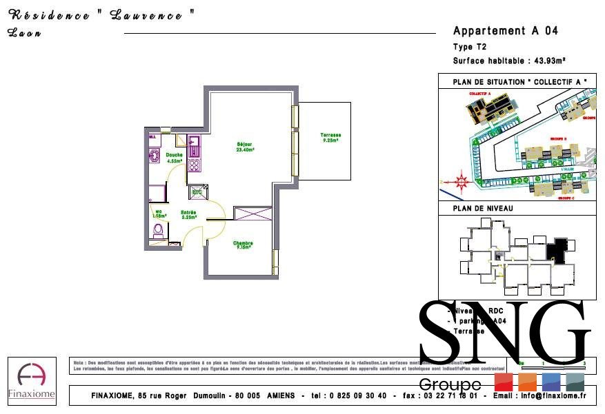 Appartement à louer, 44m², Laon