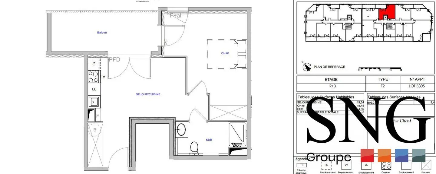 Appartement à louer, 39m², Béziers