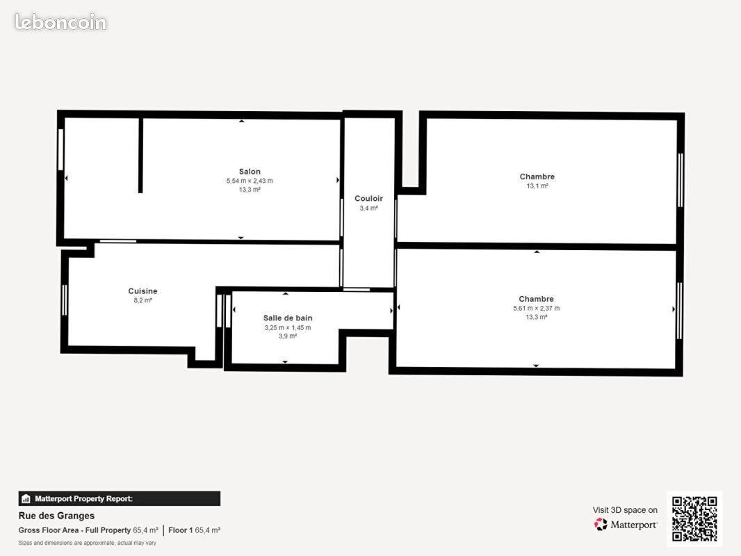 Appartement à vendre, 57m², Besançon