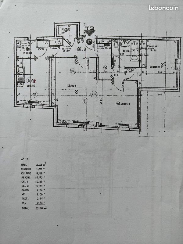 Appartement à vendre, 62m², Nantes