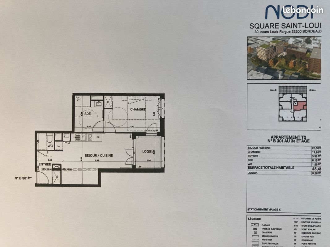 Appartement à louer, 45m², Bordeaux