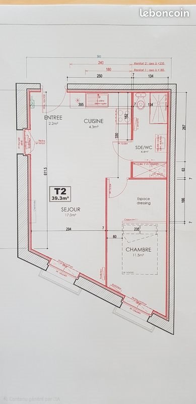 Appartement à louer, 39m², Nantes