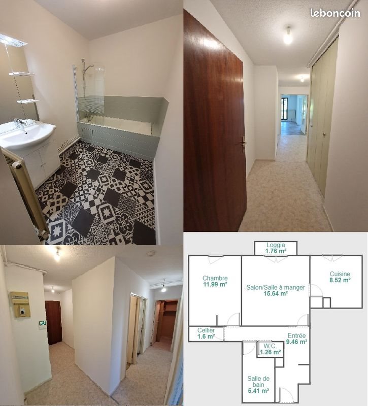 Appartement à vendre, 54m², Nancy