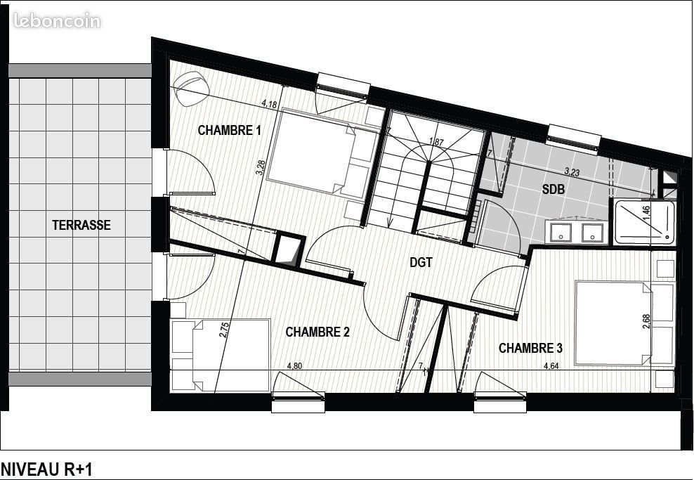Maison à louer, 90m², Toulouse