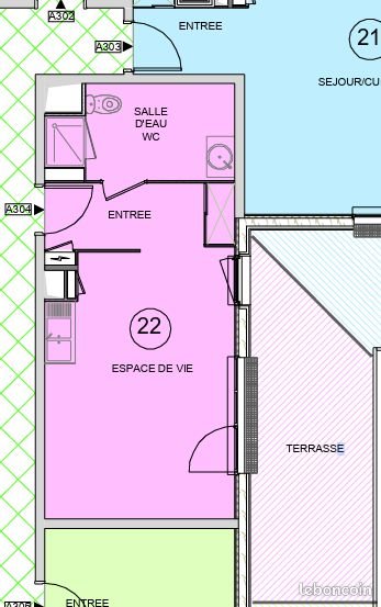 Appartement à louer, 28m², Déville-lès-Rouen