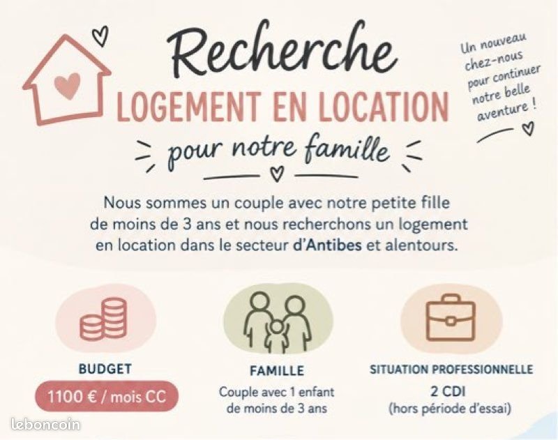 Appartement à louer, 50m², Antibes