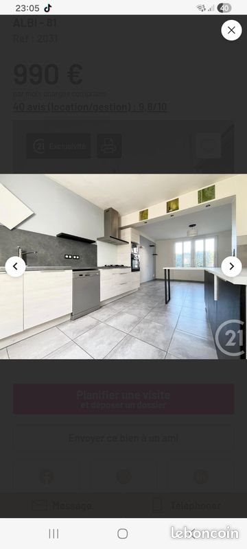 Maison à louer, 95m², Albi