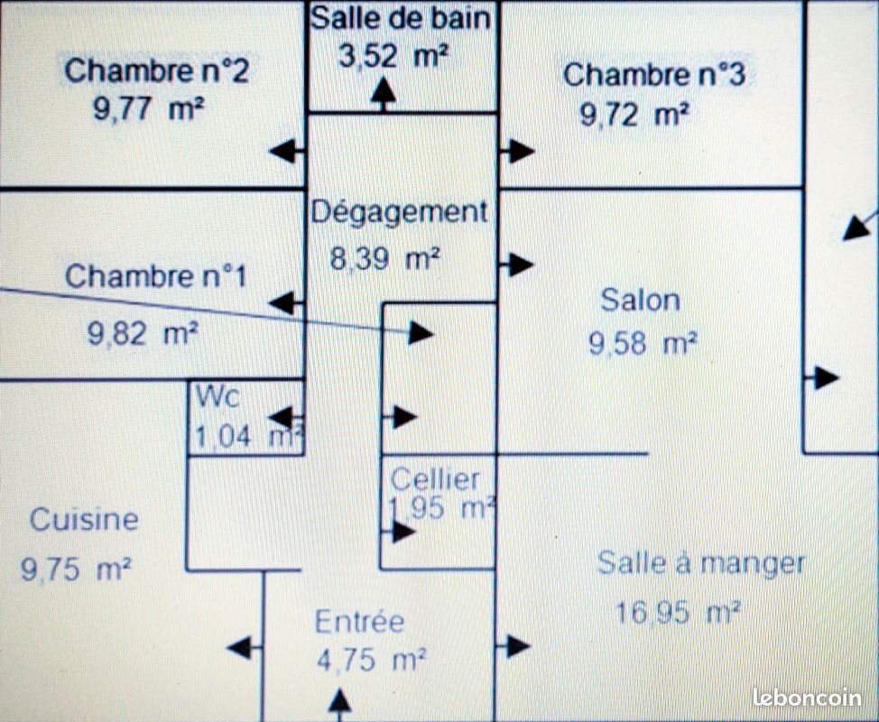 Appartement à vendre, 86m², Auxerre