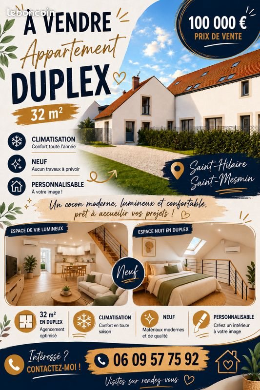 Appartement à vendre, 32m², Saint-Hilaire-Saint-Mesmin