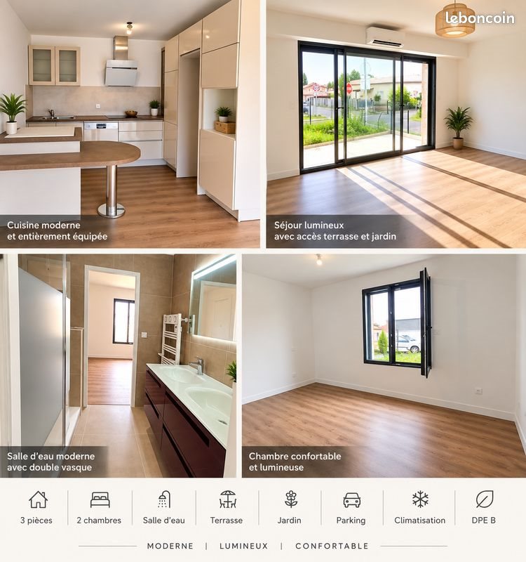 Maison à vendre, 70m², Saint-Médard-en-Jalles