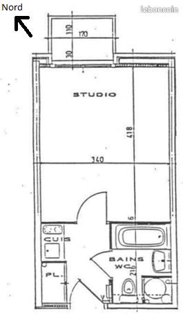 Appartement à louer, 22m², Lille