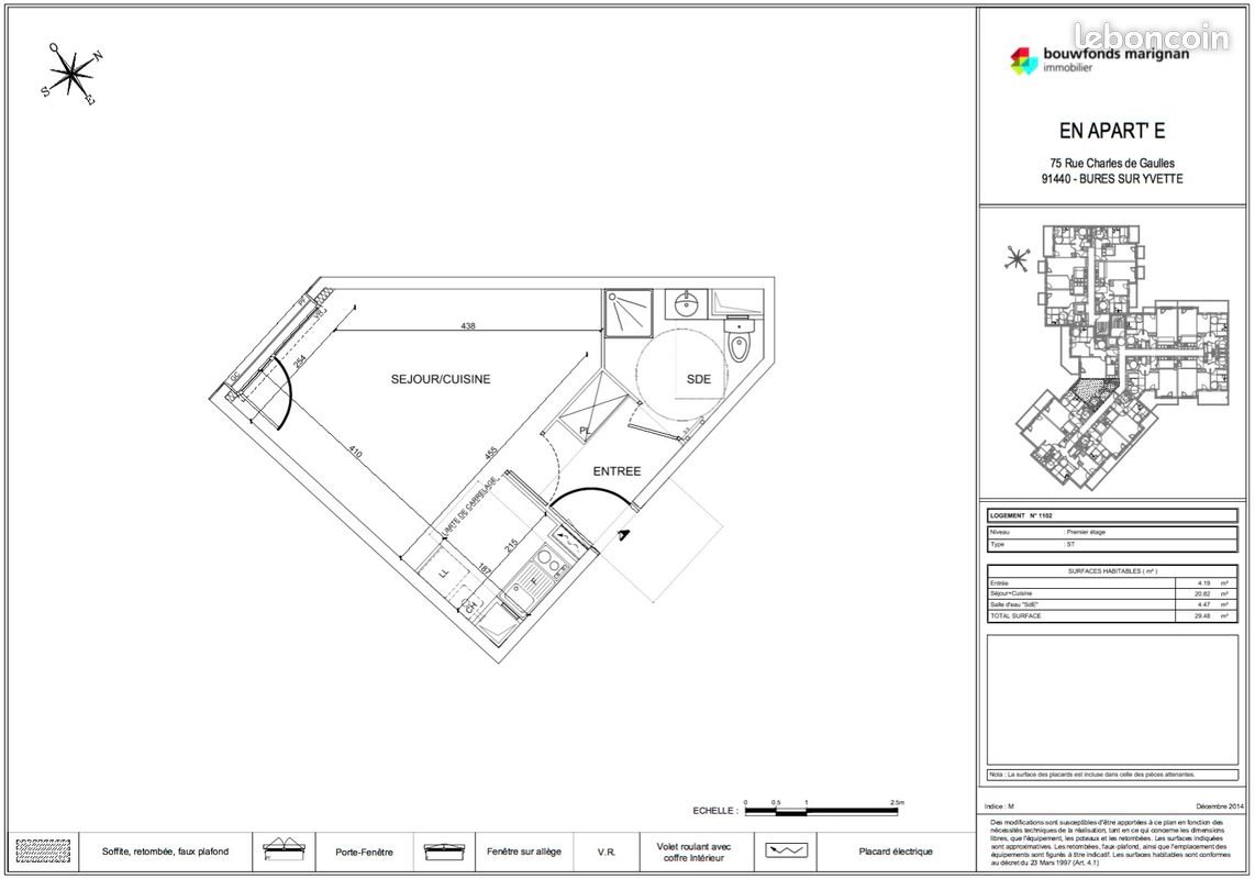 Appartement à louer, 30m², Bures-sur-Yvette