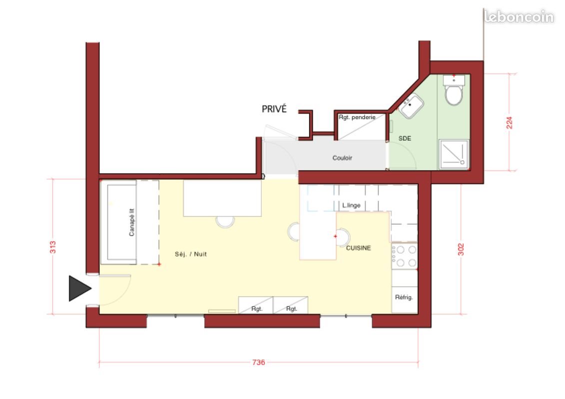 Maison à louer, 29m², Châtenay-Malabry