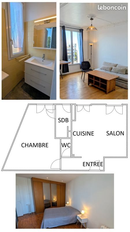Appartement à louer, 40m², Asnières-sur-Seine