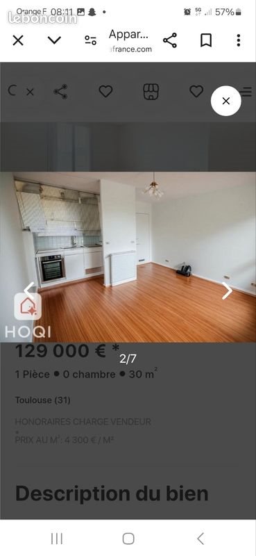 Appartement à vendre, 30m², Toulouse