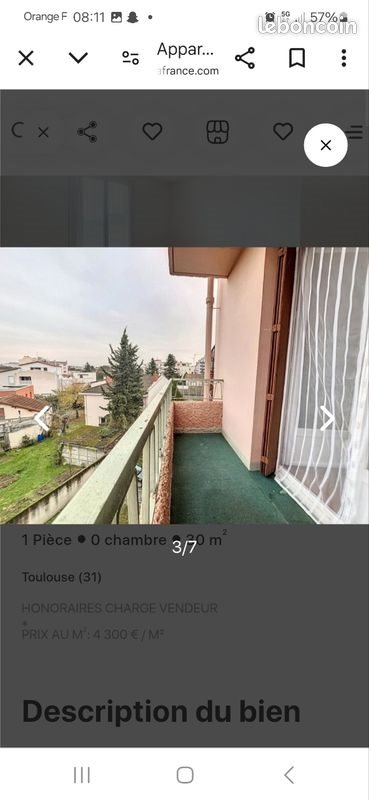 Appartement à vendre, 30m², Toulouse