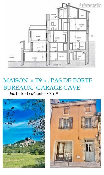 Maison à vendre, 340m², Bonnieux