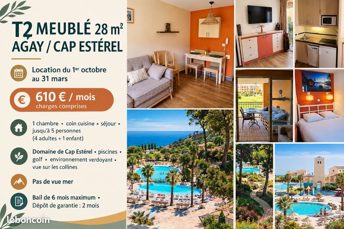 Appartement à louer, 28m², Saint-Raphaël