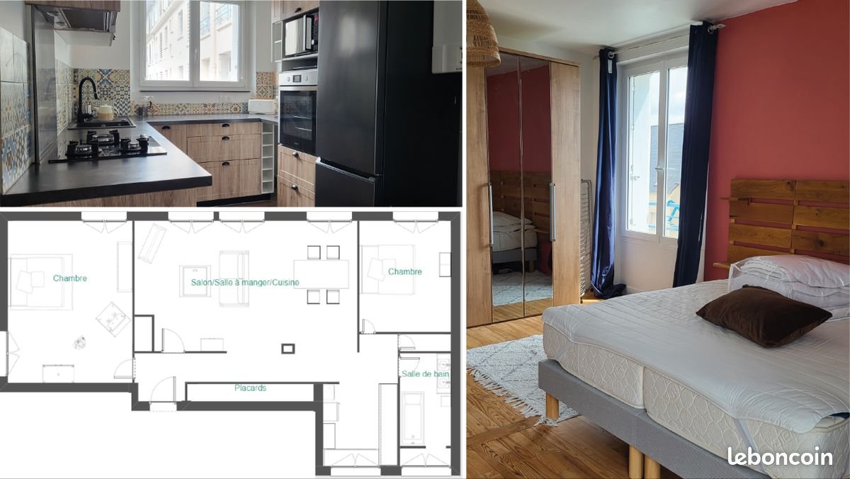 Appartement à louer, 81m², Quimper