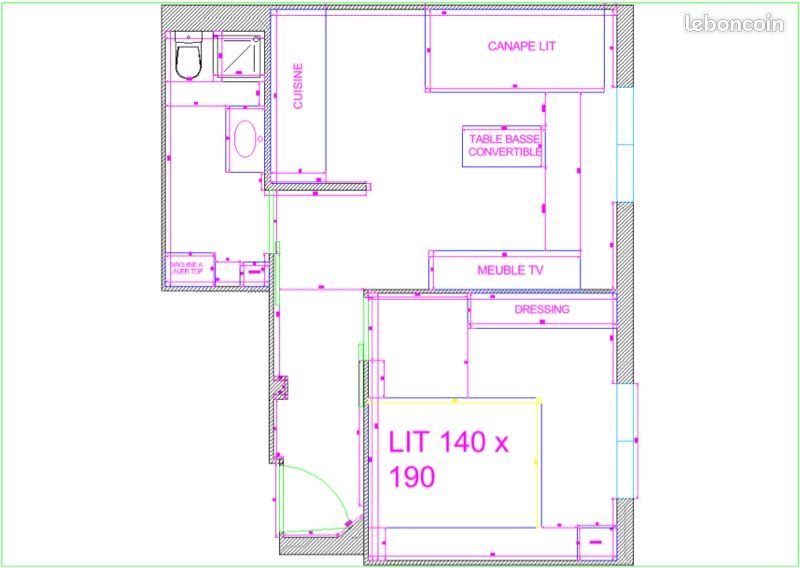 Appartement à louer, 32m², Vallauris