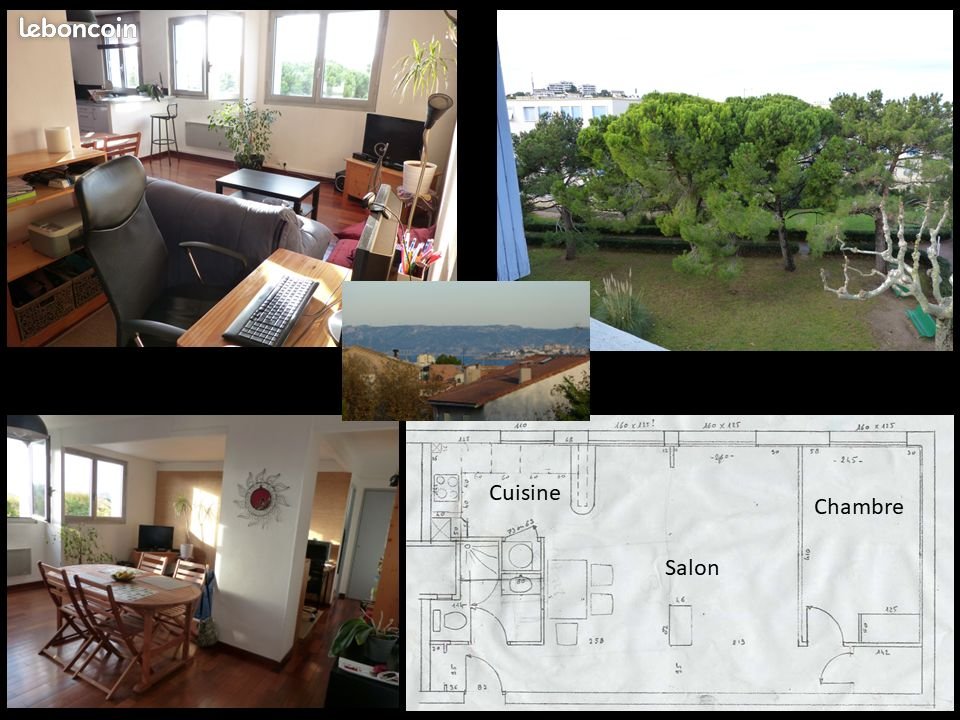 Appartement à louer, 50m², Marseille 8ème