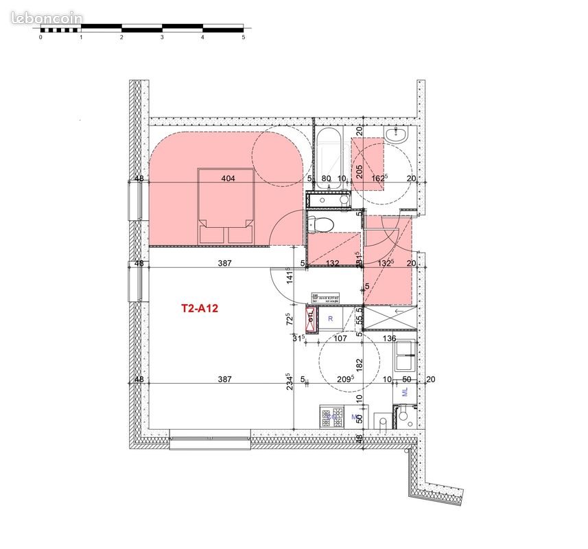 Appartement à louer, 46m², Dunkerque
