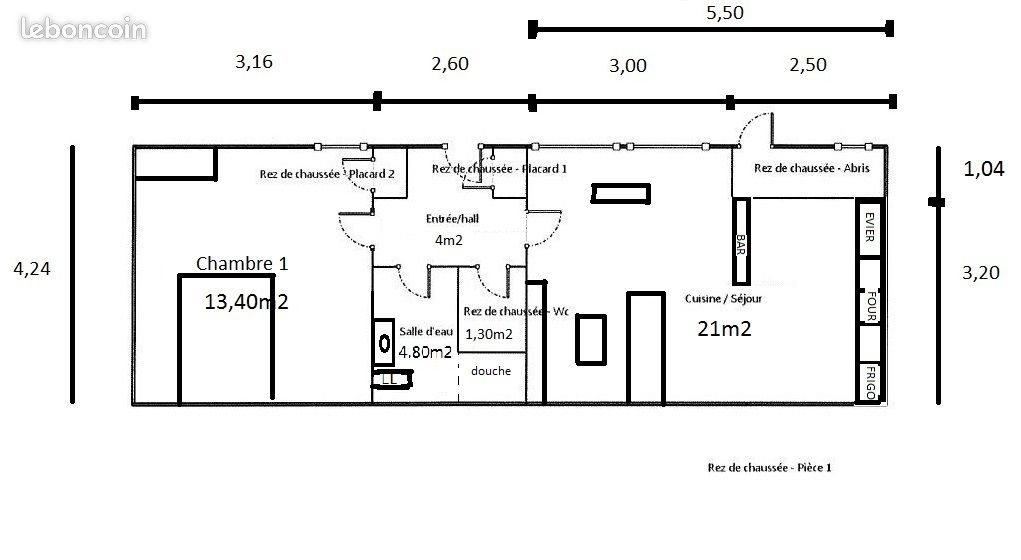 Maison à louer, 45m², Roanne