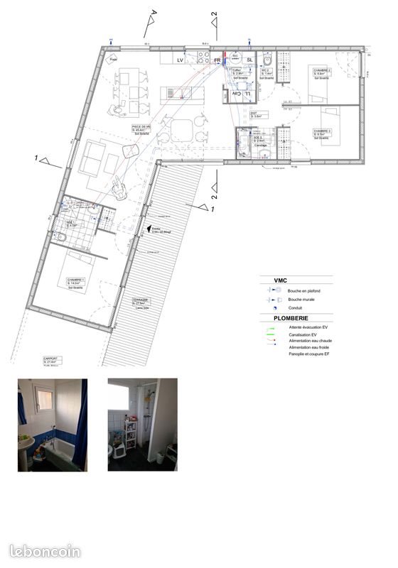 Maison à louer, 96m², Redon