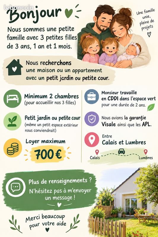 Maison à louer, 75m², Arques