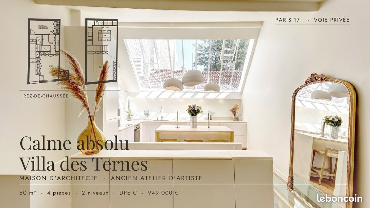 Maison à vendre, 60m², Paris 17ème