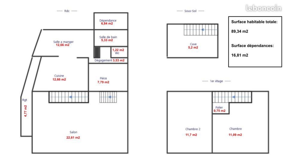 Maison à louer, 90m², Annezin