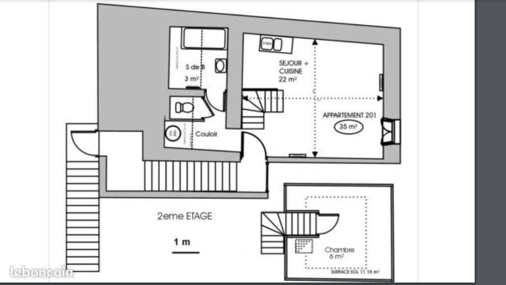 Appartement à louer, 35m², Les Abrets
