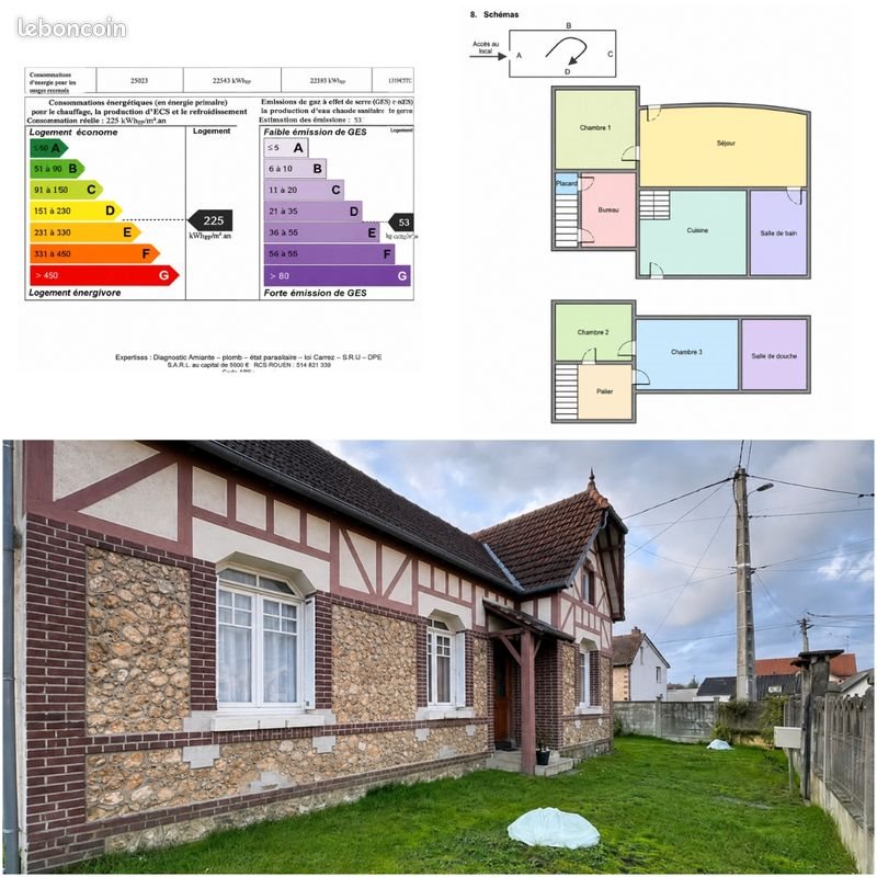 Maison à vendre, 88m², Saint-Etienne-du-Rouvray